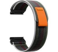 26Mm Quickfit Bracelet Pour Garmin Enduro 3 / Fenix 8 51Mm/Fenix 7X Pro/7X/6X/5X/5X Plus, Souple Élastique Nylon Bracelet Pour Garmin Tactix 7 Amoled/Epix Pro 51Mm/Enduro - Noir Vert