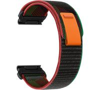 26Mm Quickfit Bracelet Pour Garmin Enduro 3 / Fenix 8 51Mm/Fenix 7X Pro/7X/6X/5X/5X Plus, Souple Élastique Nylon Bracelet Pour Garmin Tactix 7 Amoled/Epix Pro 51Mm/Enduro - Rouge Vert