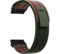 26Mm Quickfit Bracelet Pour Garmin Fenix 8 51Mm/Fenix 7X Pro/7X/6X/5X/5X Plus, Souple Élastique Nylon Bracelet Pour Garmin Enduro 3/Enduro/Tactix 7 Amoled/Epix Pro 51Mm - Vert Foncé