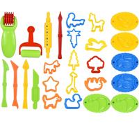 26pcs Accessoires Pate a Modeler Moule pour Pâte Play Doh Pate à Modeler Accessoires pour Pate a Modeler Play-Doh Convient aux Garçons et aux Filles