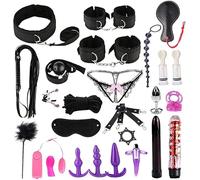 - 26Pcs Bondage Sm Cosplay Pour Couple Coffret de Sextoys Purple Appetizer Kj6