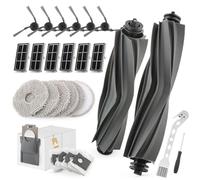 26PCS Kit D'accessoires pour Dreame X40 Ultra Complete/L40 Ultra/X40 Master/P50 Pro Ultra Aspirateur avec 2 Brosses Principales, 6 Brosses Latérales, 6 Vadrouille, 6 Filtres, 4 Sacs à Poussière(xx)