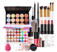 26Pcs Kit de maquillage Complet, Polyvalent Ensemble-cadeau de Cosmétique avec Fard à Paupières Palette Correcteur Fard à Joues Rouge à Lèvre pour Femme, Tout-en-un Mallette de Maquillage Beauté Set#3