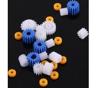 26pcs Plastic Spindle Worm Gear & Sleeve 2MM/2.3MM/3MM/3.17MM/4MM for Aircraft Car Model