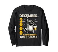 26th Birthday Raccoon December 2000 Vintage 26 Years Old Manche Longue