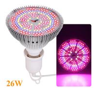 26W 200 LED Lampe pour plantes spectre complet E27 pour plantes d'intérieur, Grow Light avec UV IR Lampes de croissance pour plantes serre fleurs légumes semis