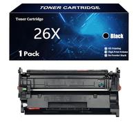 26X Toner Compatible HP 26X CF226X 26A CF226A Cartouche de Toner pour HP LaserJet Pro M402d M402dn M402dne M402dw M402n MFP M426fdn M426fdw Imprimante,Black-1 Pack
