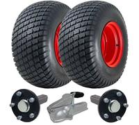 26x12.00-12 ATV Quad Trailer Kit Grass Wheels Hub & Stub Axles Cast Hitch 2200kg