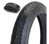 26x3,0 Pneu de Vélo, Pneu Fat MTB 26-3,0 Motif en Diamant Résistant aux Crevaisons Caoutchouc Durable 26 3,0 57-590 250 kPa 35 PSI pour Vélo Électrique Tout Terrain(TIRA AND TUBE SET)