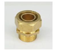 26x32mm IDxOD x 1" BSP Male PEX-AL-PEX Tube Straight Brass Compression Pipe Fitting Connector For Floor Heating