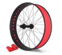 26x4,0-4,9'' Roue Avant/Arrière Fat Bike Roues for Vélos De Neige Paire De Roues À Freins À Disque QR135 Mm/195 Mm 36H Moyeux for 7-12 Vitesses Roue Libre Rotative(Rear)