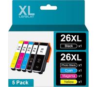 26XL 26 Cartouches d'encre Compatible pour Epson 26 XL pour Epson Expression Premium XP-600 XP-620 XP-510 XP-520 XP-820 XP-810 XP-800 XP-605 XP-615 XP-700 XP-720 (4-Pack)