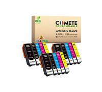 COMETE, Marque française - 26XL - 15 Cartouches d'encre Compatibles pour Epson 26 XL Ours Polaire - pour Epson Expression XP-600 XP-620 XP-510 XP-520 XP-820 XP-810 XP-700 XP-720 (6 Noir et 9 Couleur)