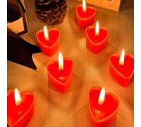 27/18/9 pièces/1 pièce Bougies chauffe-plat sans parfum en forme de cœur, chacune brûle jusqu'à 3 heures, convient pour les mariages, la décoration intérieure, les bougies romantiques en forme de cœur