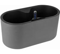 27,5CM Cache-pot en plastique auto-irrigant avec indicateur de niveau d'eau, Cache-pot décoratif moderne Pot de fleurs pour plantes d'intérieur, herbes aromatiques, aloès, violettes d'Usambara, succul