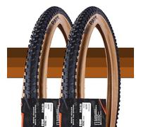 27.5x2.25 57-584 60 TPI Pneu VTT Antiperforant Anti-Éclatement for Vélo de Montagne, Paroi Épaisse et Conception Tout-Terrain for Routes Mouillées, Rochereuses et Gravel(2pcs)