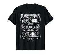 27 Ans Anniversaire Homme Millésime Fabriqué Décembre 1999 T-Shirt