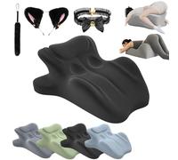 27 Degree Couples Pillow, Couples Comfort CushionPillow for Intimacy, Couple Deep Position Support Pillow, Perfect Position Instantly, Better Positioning, Enhanced Comfort, for All Postures (Black)