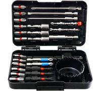 27 PCS Drill Bit Set Impact Driver Bits and Screwdriver Bits Set for Screw Driving and Wood Metal Cement Drilling with Storage Case