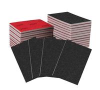 27 Pcs Éponge de Ponçage, Grains 180-3000, Blocs D'éponges De Ponçage, Eponge Abrasive Sec et Humide, Souplesse Éponge a Poncer pour Poncer Peinture sur Bois Rouille Métal Meubles Poncer Carrosserie