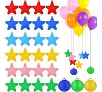 27 Pcs Poids pour ballons à l'hélium, poids pour ballons réutilisables, pendentifs pour colorés, décorations et grandes célébrations (8g,120g)