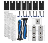 (27 pièces) Accessoires pour ECOVACS DEEBOT T90 PRO OMNI, T90 OMNI, X9S PRO OMNI, X12 PRO Omni, 2 brosses rotatives, 3 serpillères rotatives, 8 brosses latérales, 7 sacs à poussière et 7 filtres HEPA
