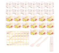 27 Pièces Pot Vide Cosmétiques,Contenant Cosmetique Vide + 1 Vaporisateur 15 ML + 2 Grattoirs + 40 Autocollants