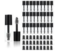 27 Pièces Tube de Mascara Vide avec Brosse Mini Bouteille de Mascara Vide de 3 ML avec Brosse Insert en Caoutchouc Petit Échantillon Tube de Croissance des Cils Récipient pour Voyage (Noir)