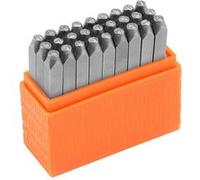 27 tampons pour gravure métal Marin - Alphabet Majuscule - Creotime Orange G