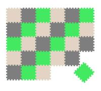 27 Tapis de Sol épais pour Bébé Enfant - 30x30 cm Dalles Puzzle Carré en Mousse EVA