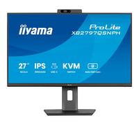 iiyama Moniteur XB2797QSNPH-B1 27" IPS QHD 75Hz USB-C PD96W HDMI DP HAS Webcam KVM RJ45