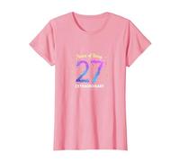 27 Years of Being Extraordinary Cadeau d'anniversaire T-Shirt, Femme, Rose, L