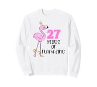 27 Years of Flamazing Flamingo Design Beach 27th Birthday Sweatshirt