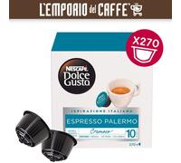 270 Capsules Café Nescafe Dolce Gusto Palerme Intense Et Crémeux Format Rechange