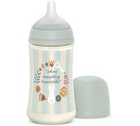 270 Ml Bottle With Symmetrical Teat Sx Pro Medium Flow Silicone With Anti-Colic Valve. Ultra-Soft Thin Silicone. For Babies,+3 Months,Wonderland Green