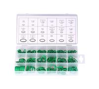 270 Pièces Coffret de Joints Toriques, Keenso 18 Tailles O-ring Joints Assortiment en Caoutchouc Réparation de Véhicule Climatisation Outils HNBR Vert