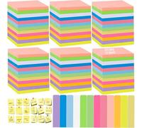 2700 Feuilles Super Sticky Notes, 36 Pack Notes Sticky Notes de 12 Couleurs Vive, 76 mm x 76 mm, 75 Feuilles par Bloc,Notes Super Adhésives Pour l'école, la maison, le bureau, les rappels, la liste