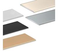 270cm Profil De Transition Profilé De Transition En Aluminium, Bande De Seuil, For Les Sols Stratifiés Ou En Bois Dur, Barre De Recouvrement For Porte D'entrée Intérieure Au Sous-sol(Black,2*270cm/3*9