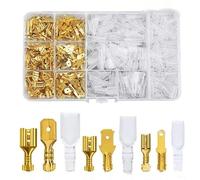 270pcs 2.8/4.8/6.3mm Insulated Male Female Wire Connector Brass Crimp Terminal Assorted Kit