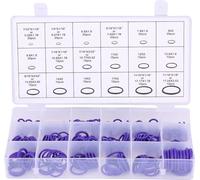 270pcs Climatiseur de voiture assorti Joint torique d'étanchéité en caoutchouc -Joint de lavage violet violet