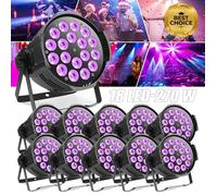 270W Jeux de lumière - JAJALUYA 18 LED Lumière de Scène - Pour DJ Disco Fête - PACK DE 10