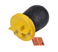 271758 Bouchon de test pneumatique 6" Noir/jaune