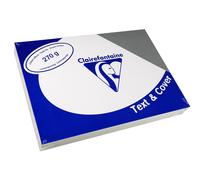 CLAIREFONTAINE Pqt de 100 Couvertures reliure Text&Cover Toilé 270g A4 210x297 mm Gris ardoise