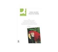 27385 Papier Photo A4 260 g/m2 semi-glacé brillant compatible toutes imprimantes jet encre Paquet de 50 feuilles Blanc