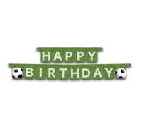 2744 - Guirlande de football Joyeux anniversaire - Idéal pour les fêtes et les anniversaires.
