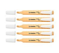 [275/125-8-5] STABILO Lot de 5 Surligneurs swing cool Pastel - sorbet abricot