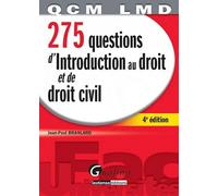 275 questions d'introduction au droit et de droit civil