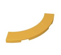 27507 Plaque Circulaire Courbée 4x4, Macaroni, 50 Pièces GDS-1276-compatible avec Lego Briques de Construction, Couleur:Oro metallizzato