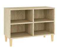 277 HOMMIE* - NEW Meuble Bas pour TV ,Haute qualité Armoire TV avec pieds en bois massif Chêne sonoma 69,5x30x50 cm - Best