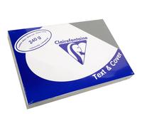 CLAIREFONTAINE Pqt de 100 Couvertures reliure Text&Cover Cuir 240g A4 210x297 mm Gris ardoise